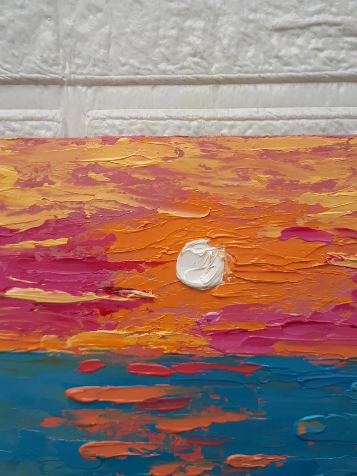 Symphony of Colors, Seascape Sunset Painting