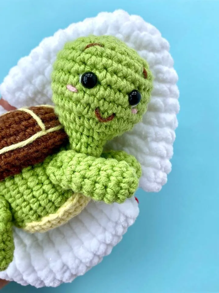Crochet pattern turtle in egg - Amigurumi tiny animal pattern - English Pdf tutorial - Easter egg decor