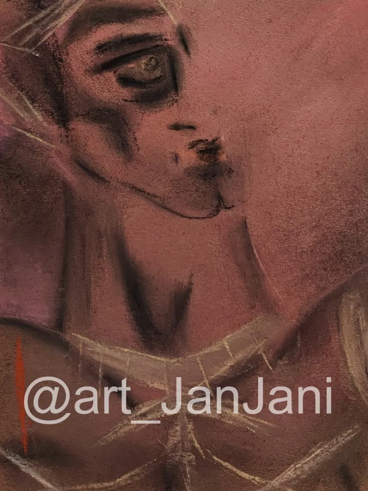 Ancient dancer digital file for art print from my original drawing