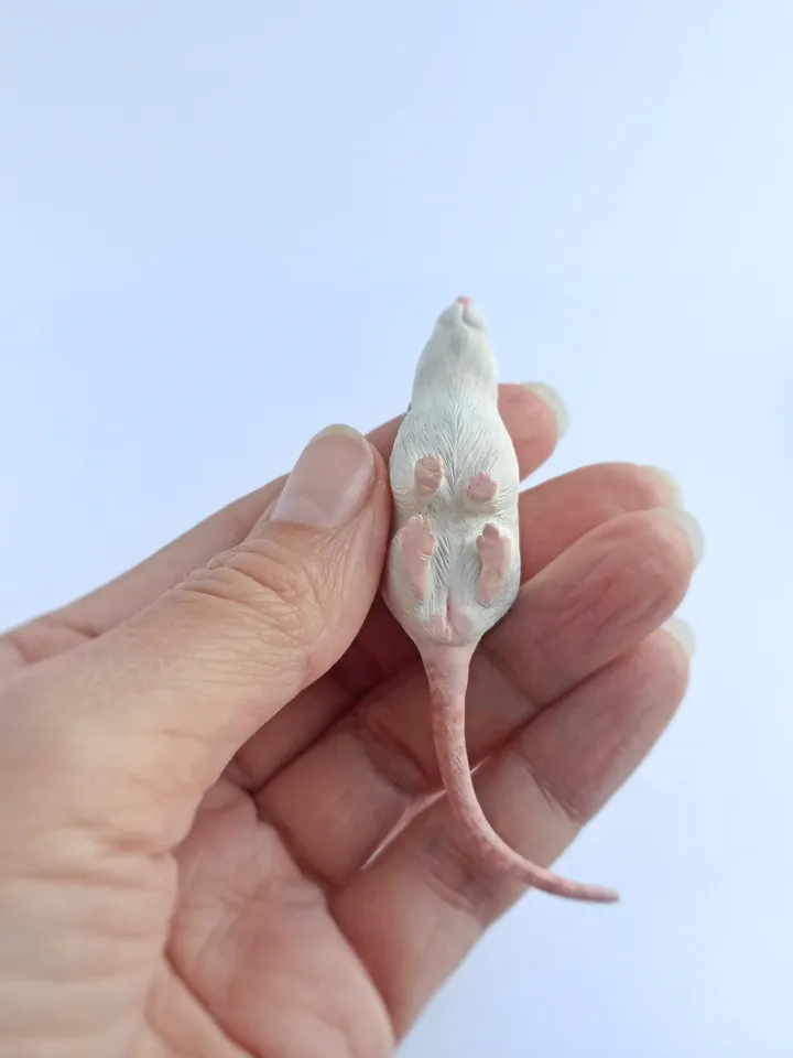 Realistic rat ornament