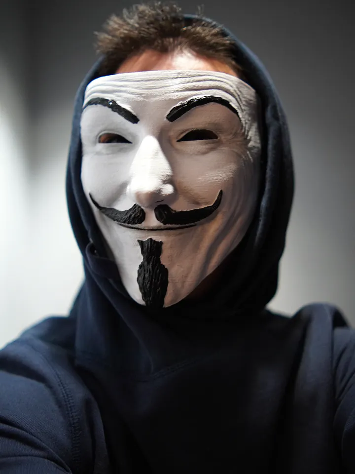 Guy Fawkes Mask Realistic Collectible White Vendetta Anonymous