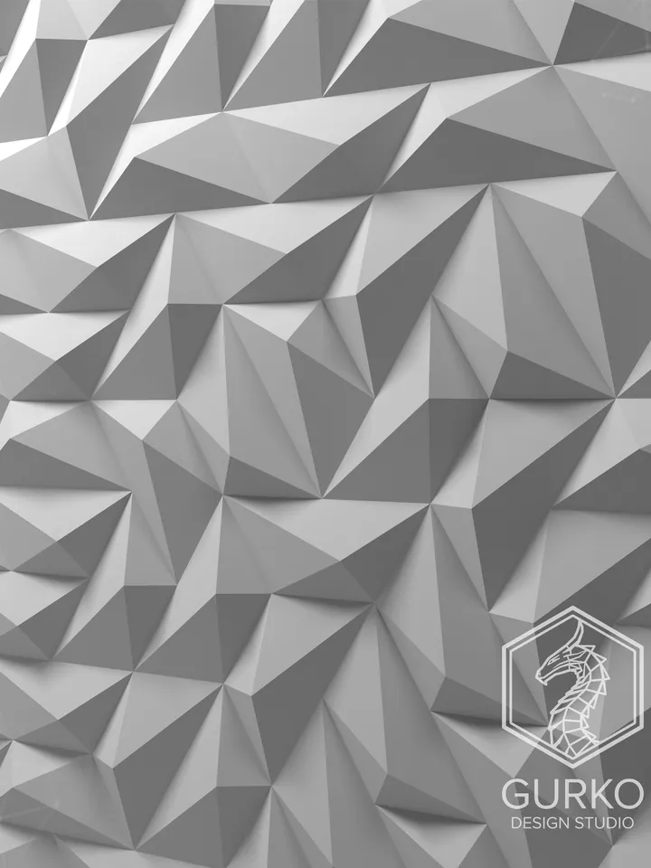 Parallelogram Tile Papercraft, Digital Template, PDF Download, Gurko, 3D Low Poly, Pepakura, DIY Origami Sculpture, Paper Decor