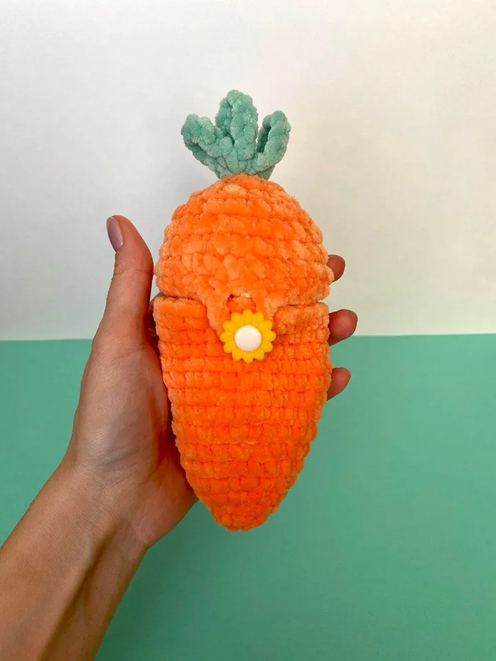 Crochet pattern Bunny in carrot - Easter Amigurumi rabbit pattern - tiny stuffed toy - plush pattern - English Pdf  - Easter gift