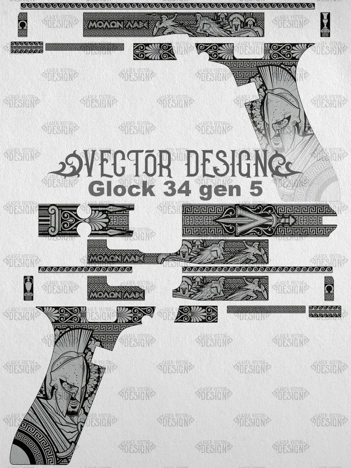 VECTOR DESIGN Glock 34 gen 5 Molon labe