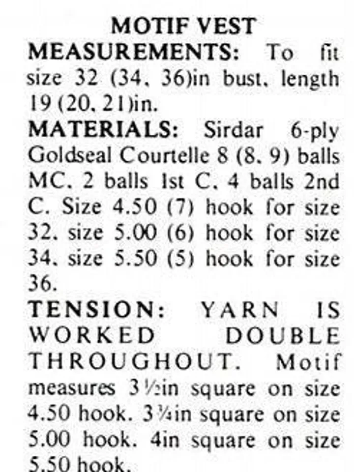 Granny vest crochet pattern, waistcoat granny squares, granny stitches, summer cropped vest instant download