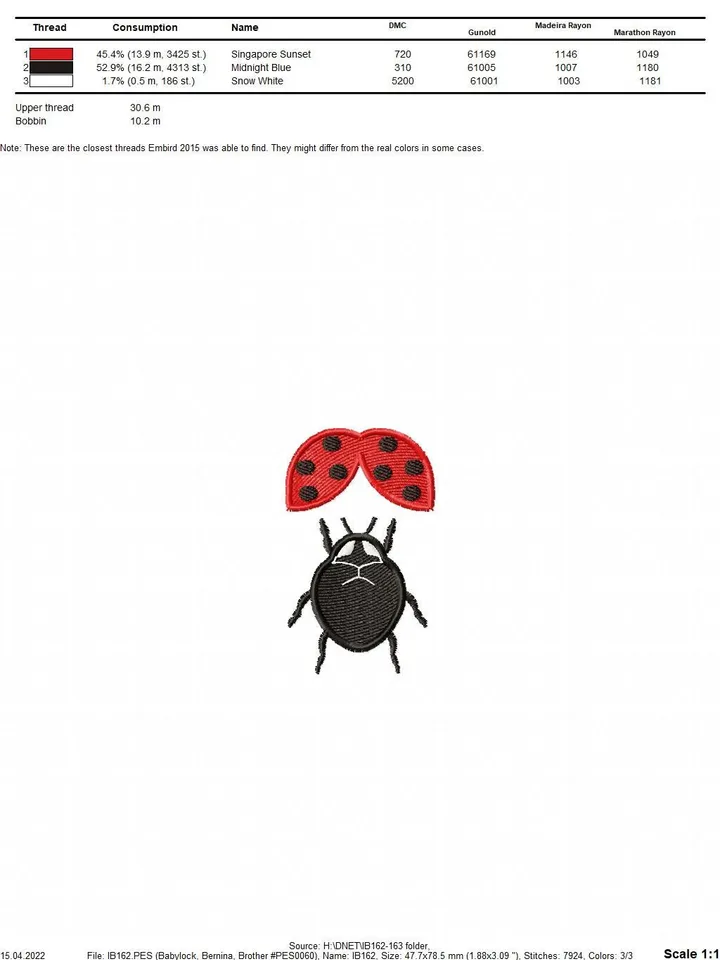 FSL Ladybug on a leaf Brooch machine embroidery designs digital embroidery pattern Free standing lace embroidery motif 3D embroidery design