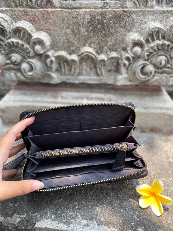 FAST SHIPPING Wallet Black Genuine Python Skin | Exotic skin wallet | Unisex Wallet | Big Wallet | Men Leather Wallet | | Handmade Wallet