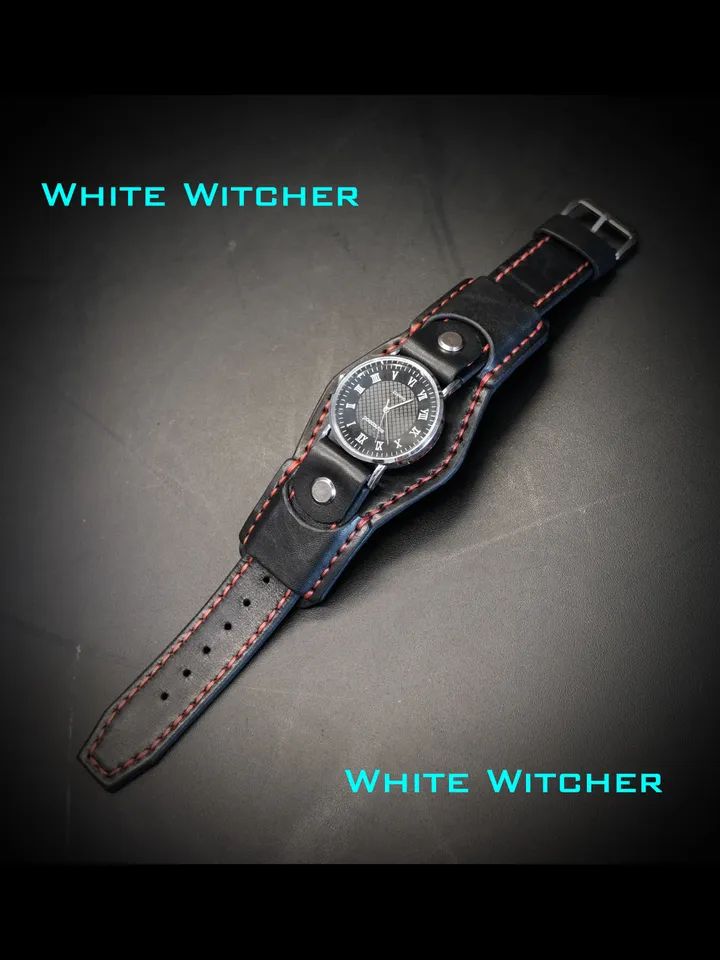 Handmade leather watch strap - wristband made to order.
