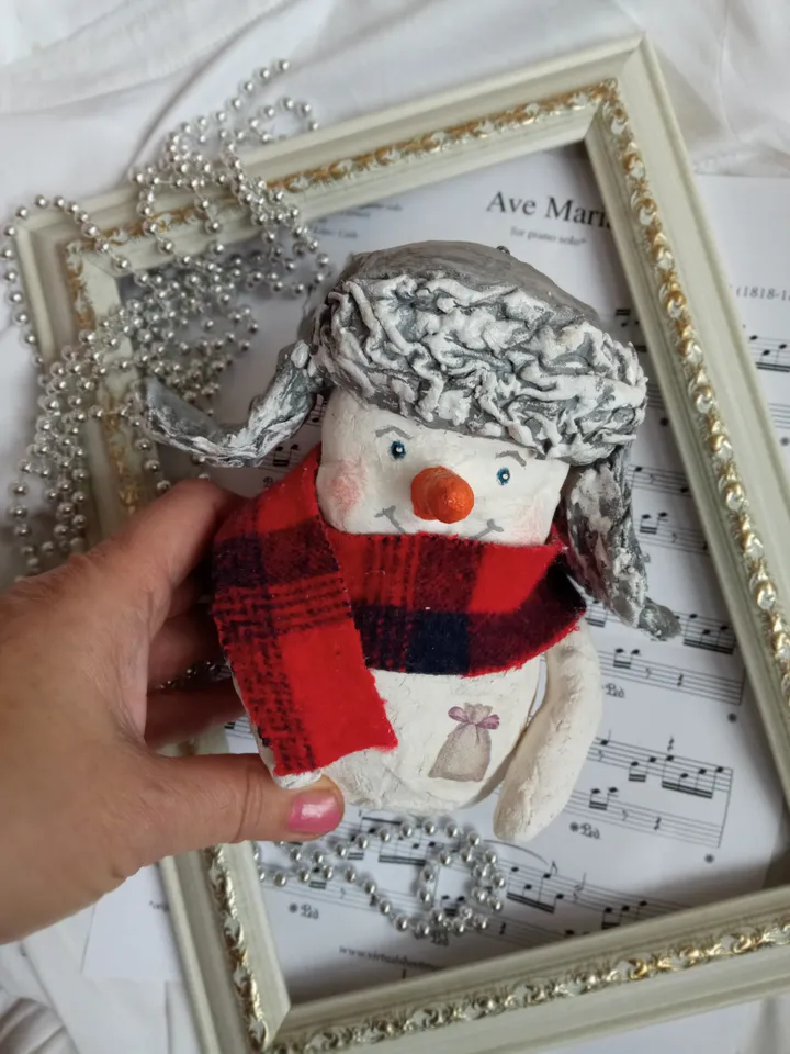 Handmade Christmas snowman
Xmas gifts Christmas decor Holidays ornaments. Home decor indoor