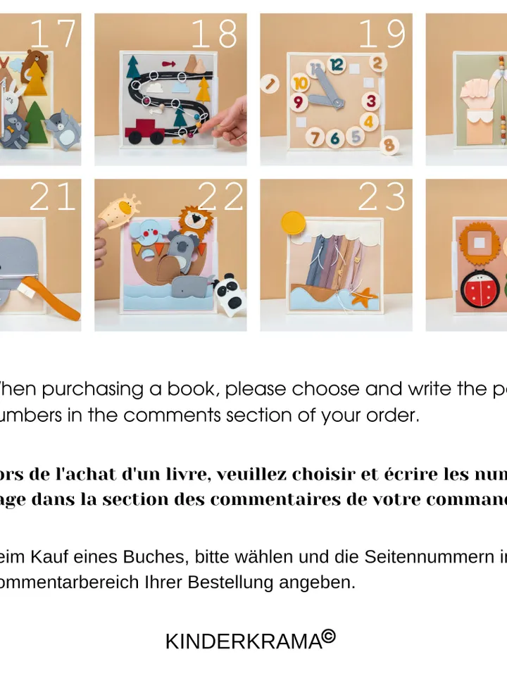 Handmade Montessori Felt Busy Book for Baby Girl Quiet Activity Book Toddler 6 12 Months Soft Fabric Sensory Gift 1 Year Old Kinderkrama