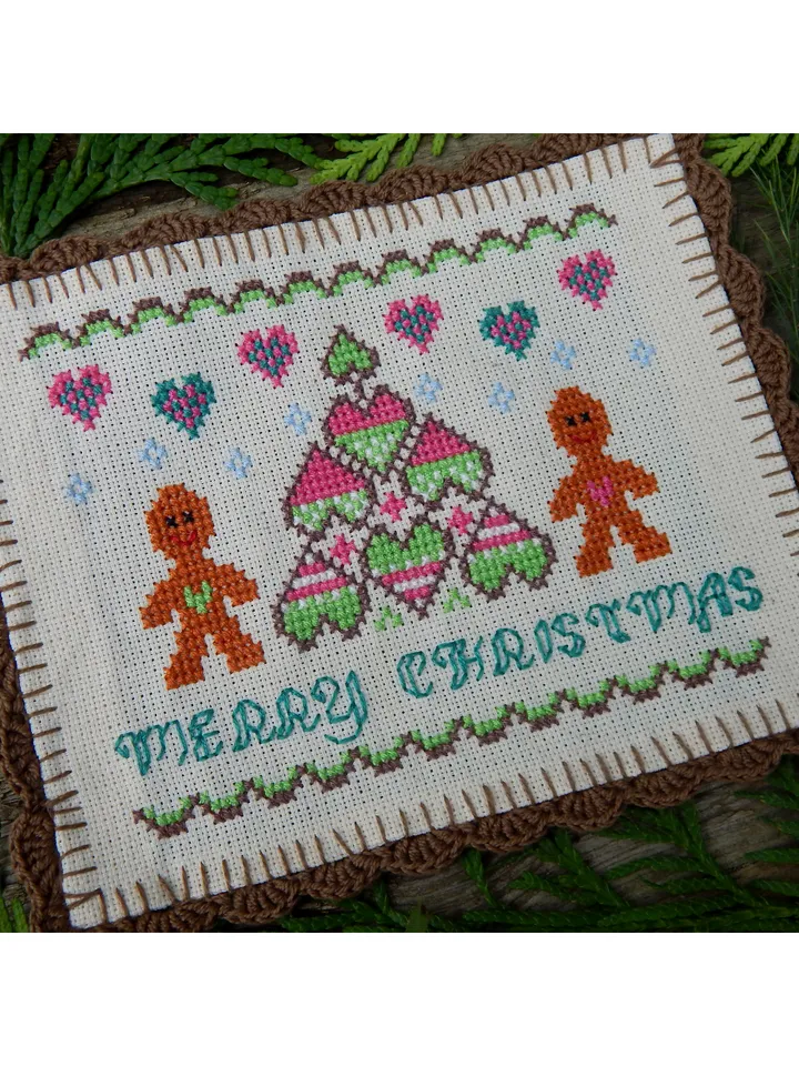 Gingerbread Tree cross stitch pattern