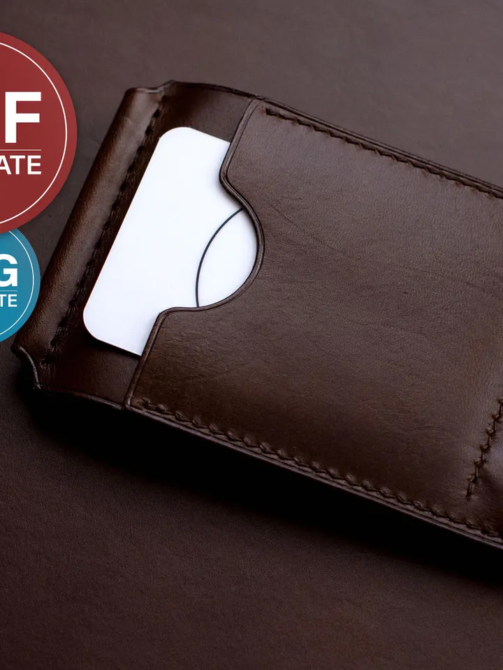 Leather Wallet & Money Clip PDF Pattern: SVG Template + Video