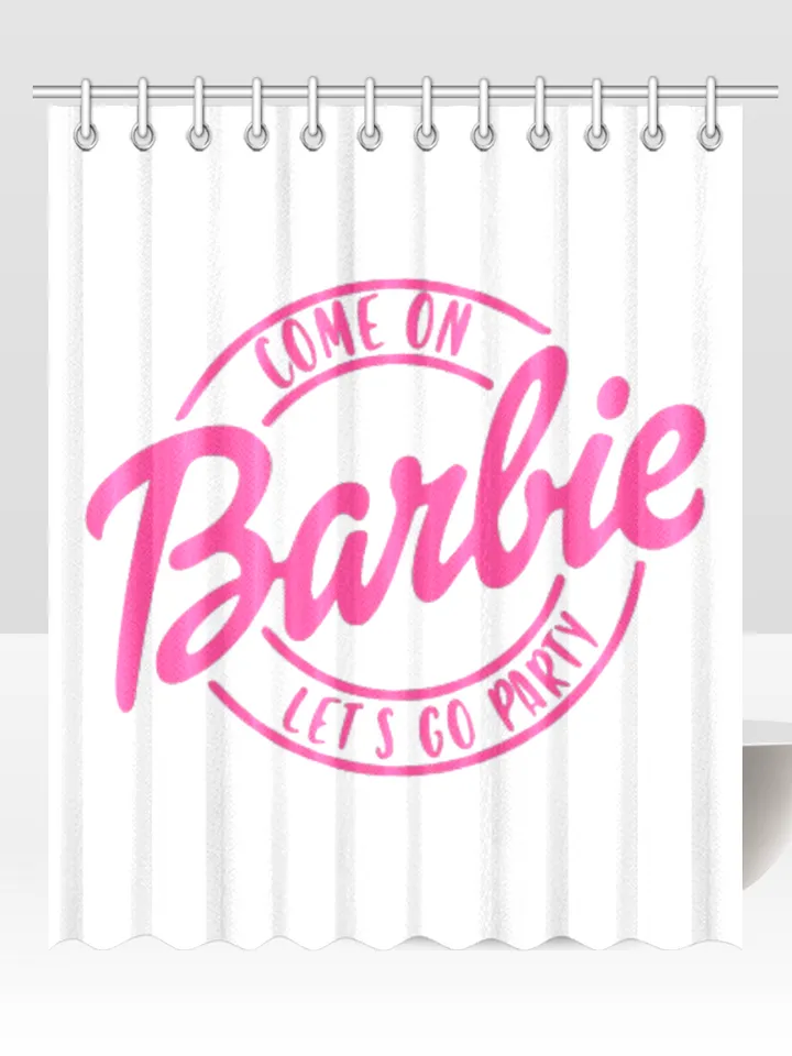 Come on Barbie Lets Go Party Shower Curtain