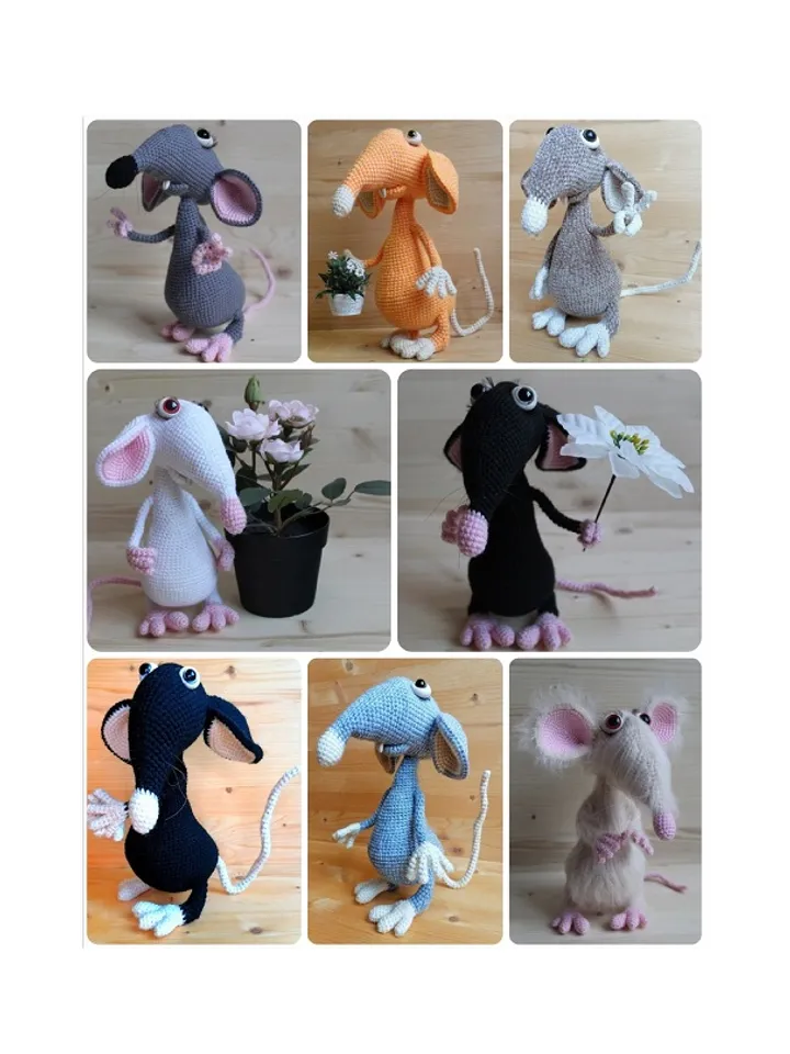 Crochet pattern Rat - digital pattern PDF format