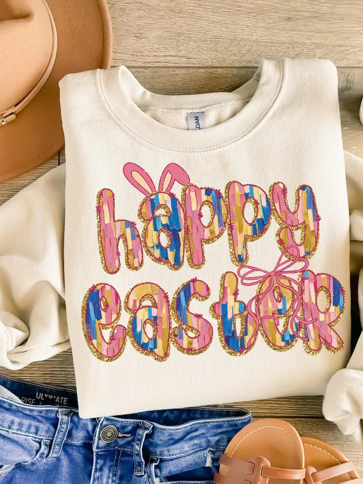 Coquette Easter Bunny Bow PNG, Brushstroke Happy Easter png, PNG, Easter Heart png, Girls Easter Png, Bunny Ears, Bunny Bow Png Sublimation