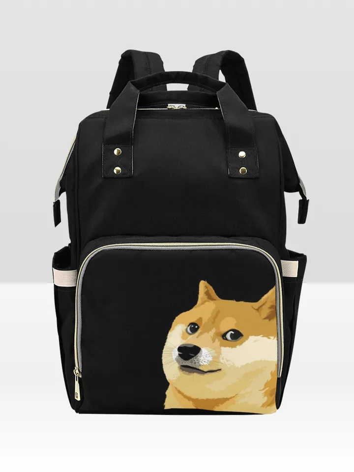 Doge Meme Diaper Bag Backpack