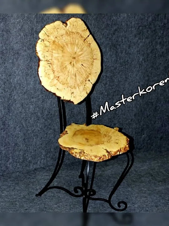 The chair is from the saw