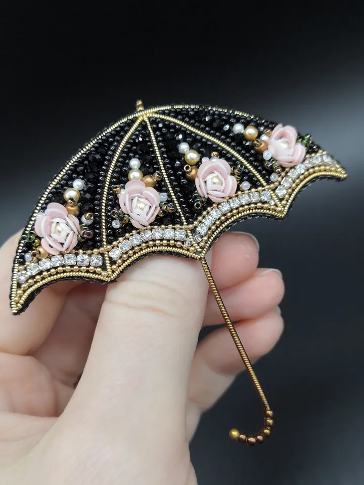 Umbrella Brooch