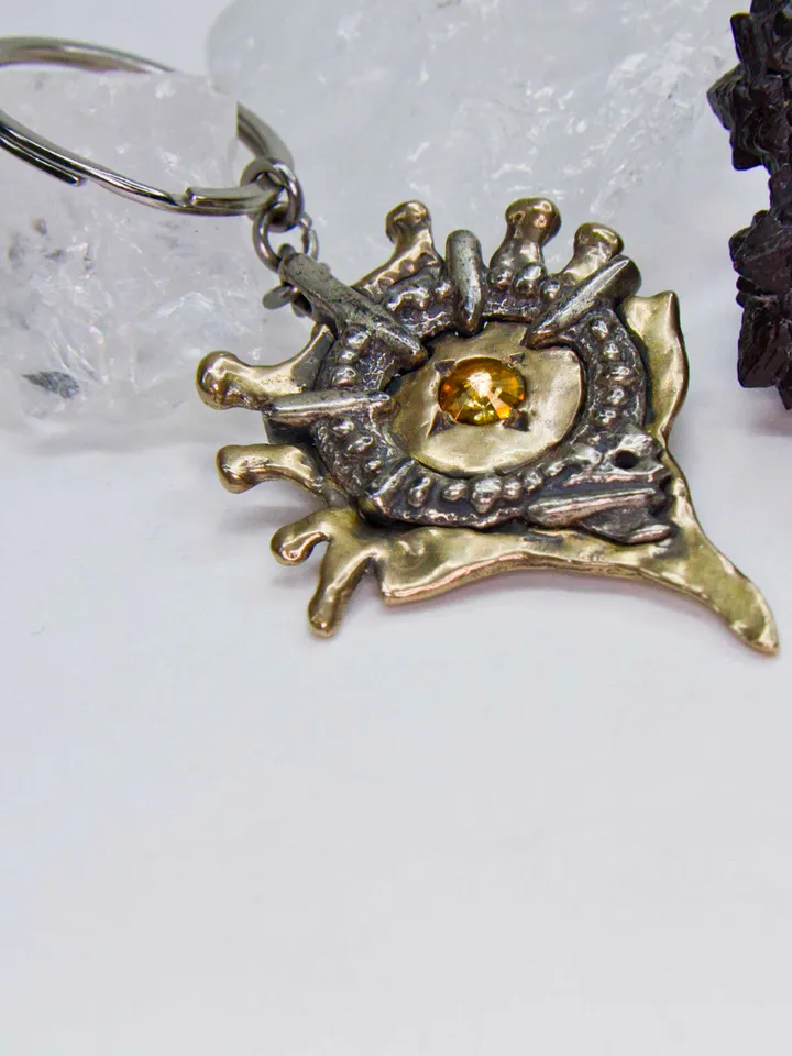Hellfire keychain based on the magic of the world of Diablo / Gamer cosplay / diablo jewelry