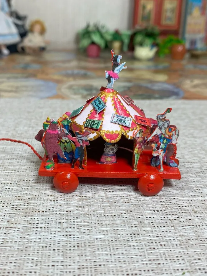 Tutorial. Puppet circus. 1:12.Dollhouse miniature.