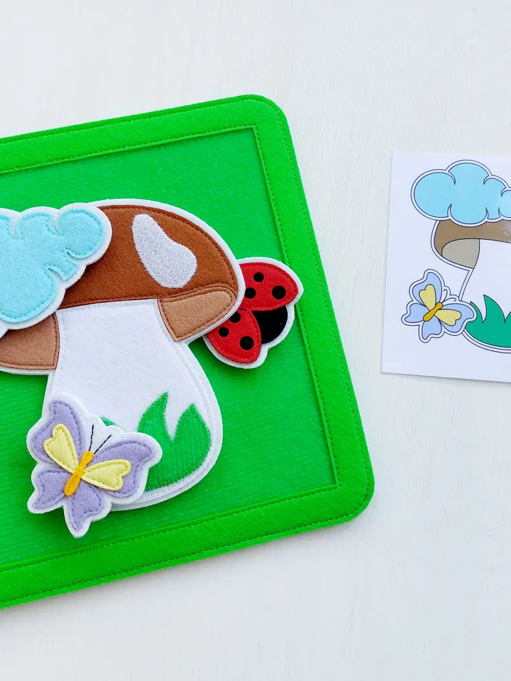 Montessori Material Felt Toys Children Logical Thinking