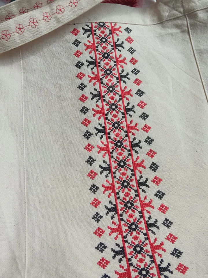 Bag shopper hand embroidery traditional ornament, tote bags