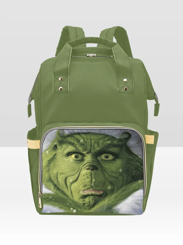 Grinch Diaper Bag Backpack
