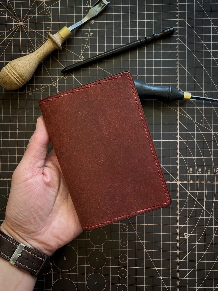 Free PDF Pattern. Passport cover Pattern 5 mm / Dockholder Pattern / Auto-document holder - PDF Download - Leather pattern PDF