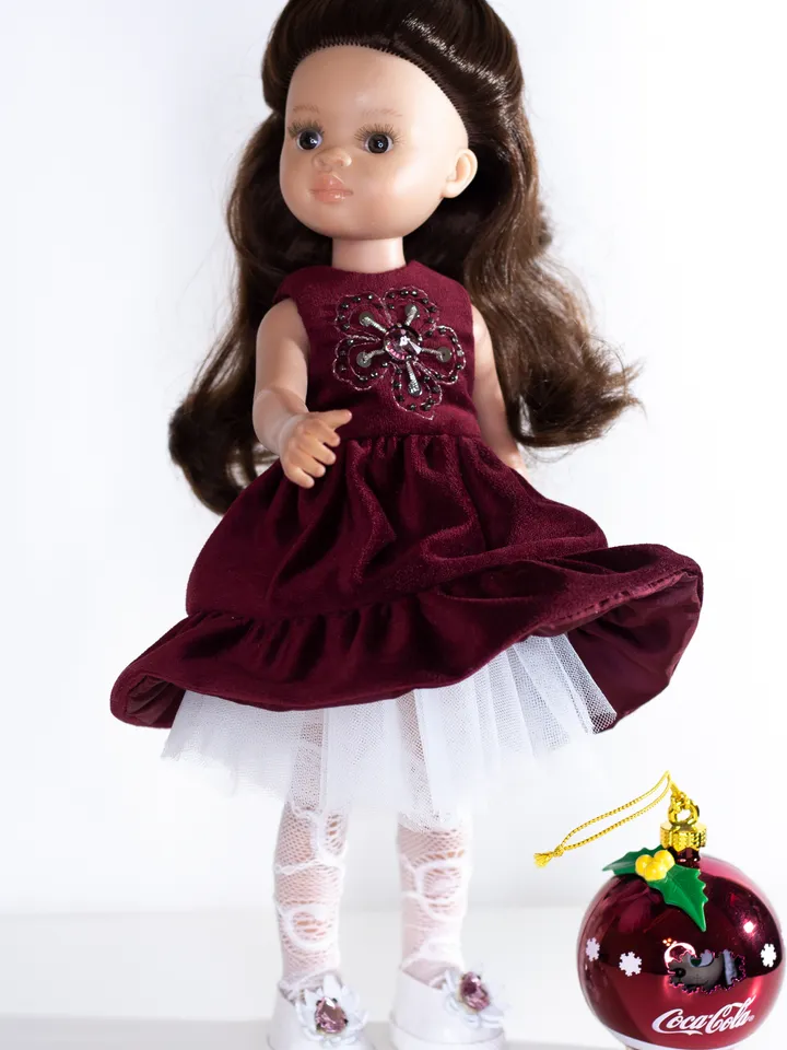 Paola Reina clothes set, Dress for 13 inch doll, Paola Reina shoes, Doll clothes, Clothes for dolls 32 cm, Doll clothing