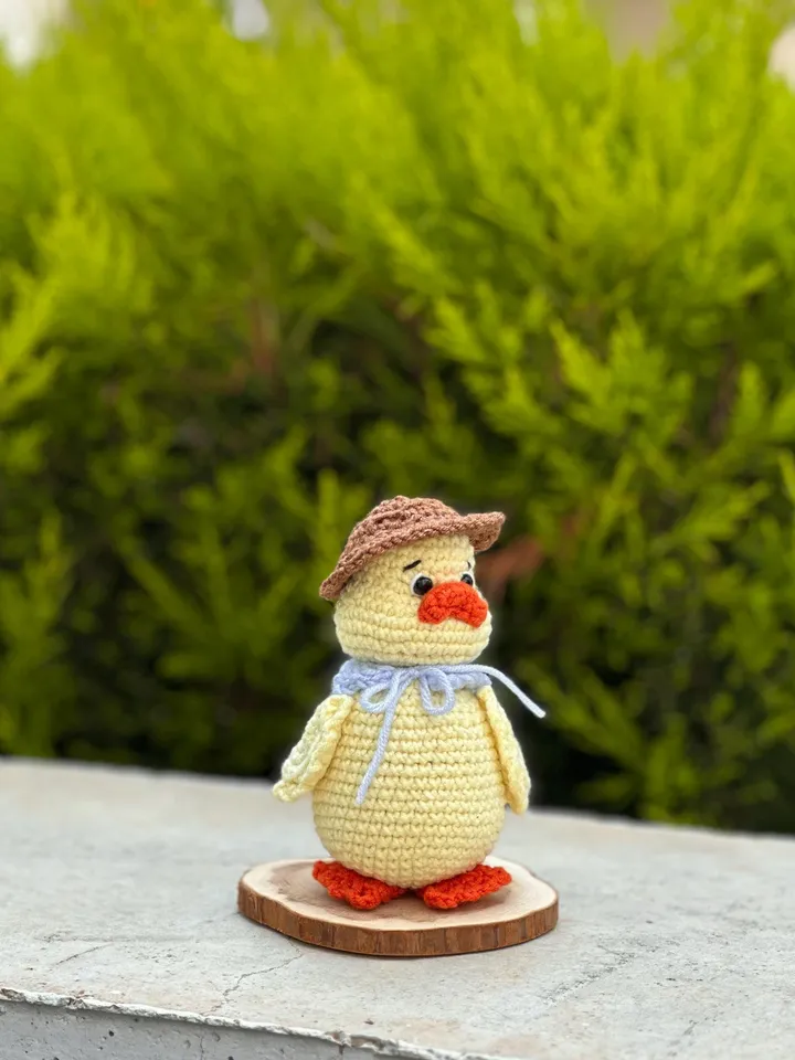 PDF Goose with hat crochet pattern Duck Amigurumi pattern in Eng. Easter pattern, Duck Amigurumi, Crochet goose pattern, crochet duck bird