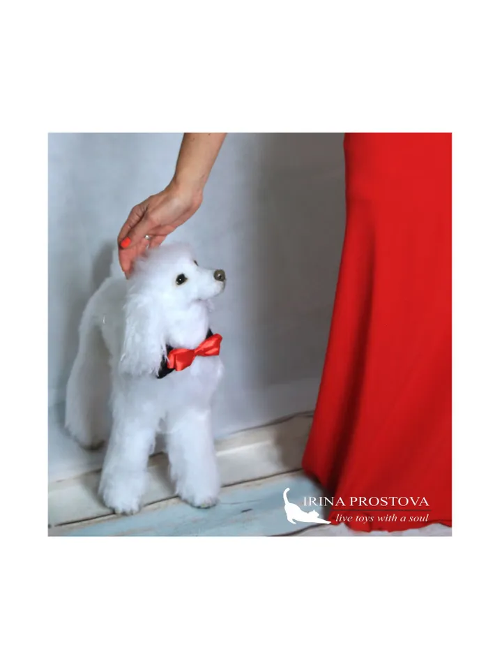 Pattern Dog | Realistic sewing toy pattern | Poodle | Stuffed Animals | Pattern with brief instruction for stitching.