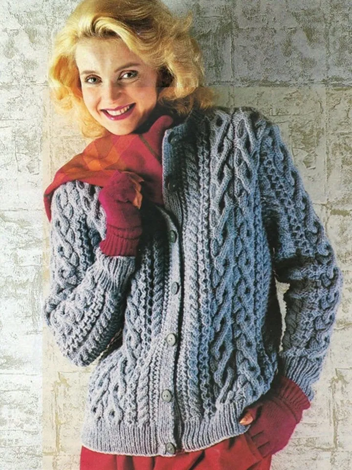 Knitting cardigan pattern , aran Cardigan pattern, knit cardigan, knitted cardigan , women cardigan patterns PDF