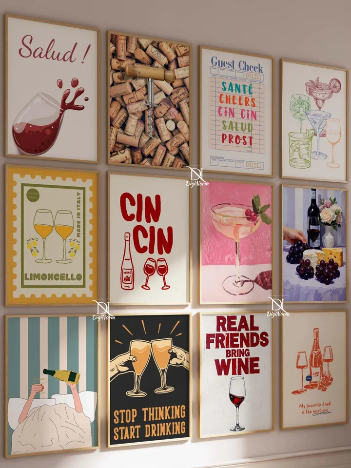 Kitchen Print Set of 2800+ Prints Kitchen Wall Art Kitchen Poster Kitchen Decor Coffee Print Beverage Print Bar Decor Breakfast Print