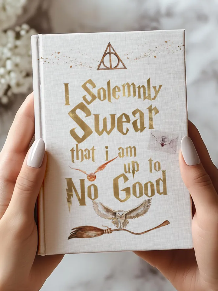 Wizarding World Hardcover Journal, Magic Notebook, Spell Book, Fantasy Diary, Gift, Magic gift Matte Journal