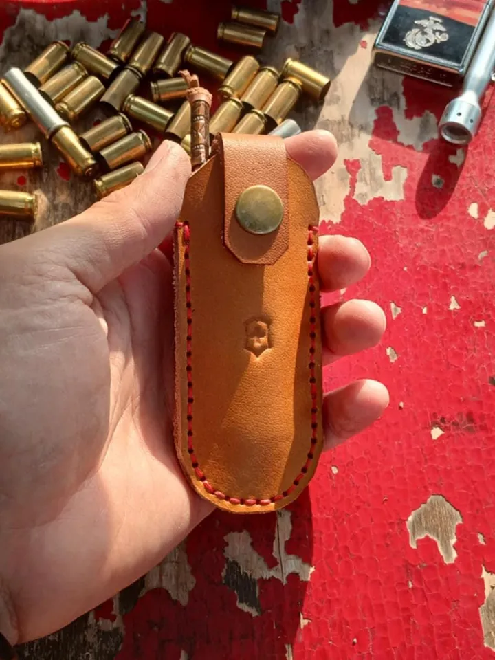 Victorinox leather sheath, leather sheath, belt sheath, original size, swiss pouch
