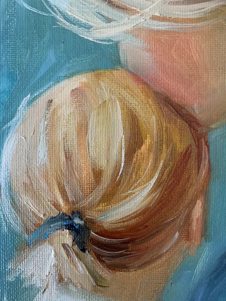 Mother and Child 8x8 inches by MyFoxyArt