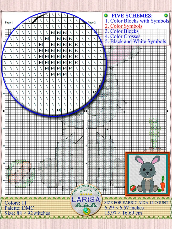 Hare Cross Stitch Pattern | Enchanting Hare Cub Chart