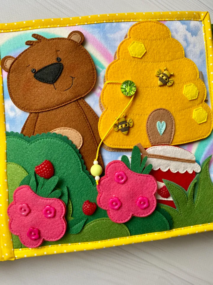 Quiet book forest animals