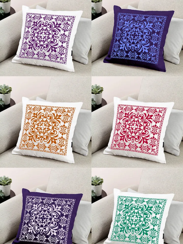 Square mandala cross stitch pattern PDF download Modern vintage ornament cross stitch, Monochrome mandala pattern digital PDF #M145