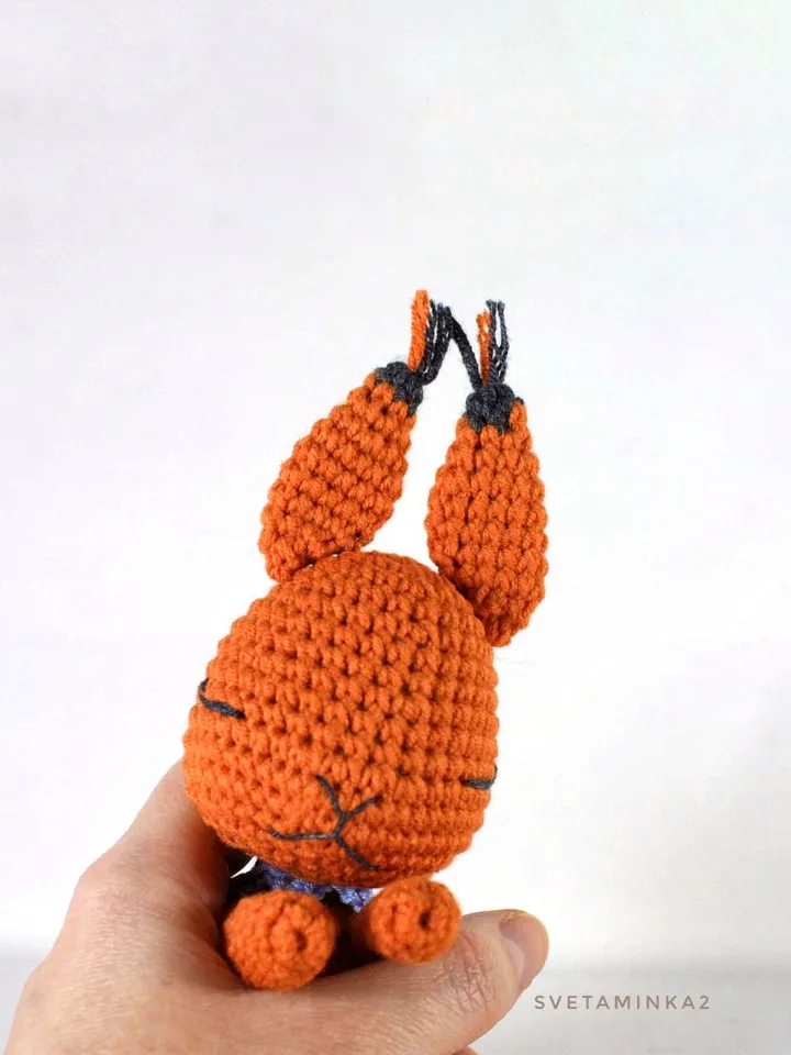 Squirrel Crochet Pattern Cute Amigurumi Animal Toy. Digital Download. PDF.