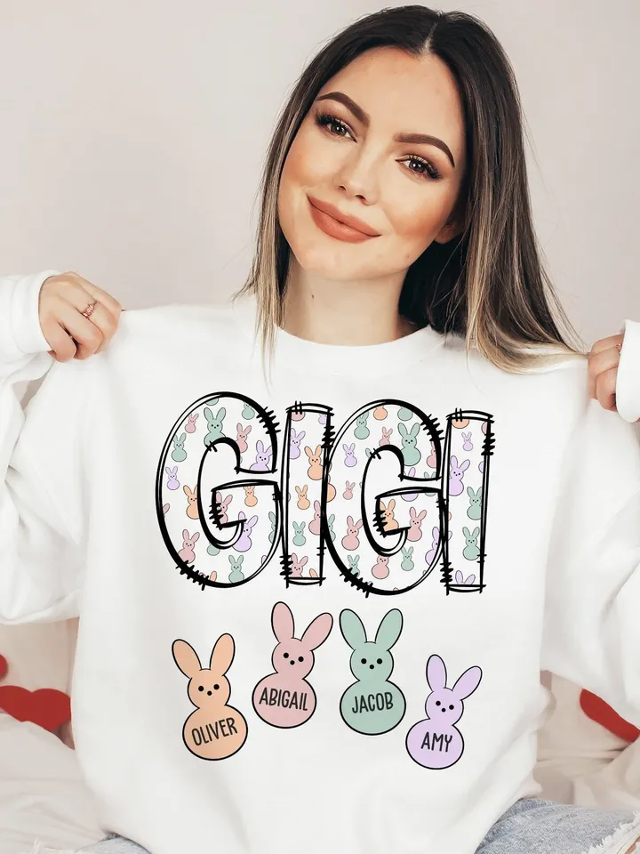 GIGI Easter PNG Sublimation Design, Easter png, Cute Easter shirt, Mama sublimation, Gigi png, Sublimation designs, Digital Download