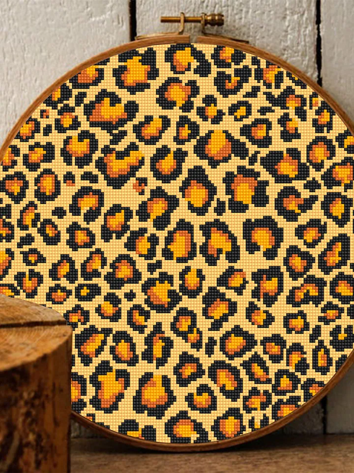 Leopard background cross stitch pattern PDF Animal skin pattern design, Leopard print Instant download PDF, Modern cross stitch chart #K7
