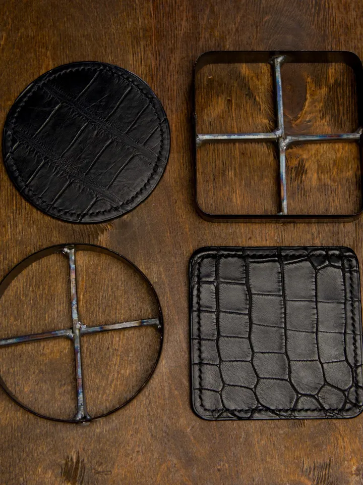 Leather Coasters Diy Cutter: Steel Cutting Stamp Molds for Clicker Press