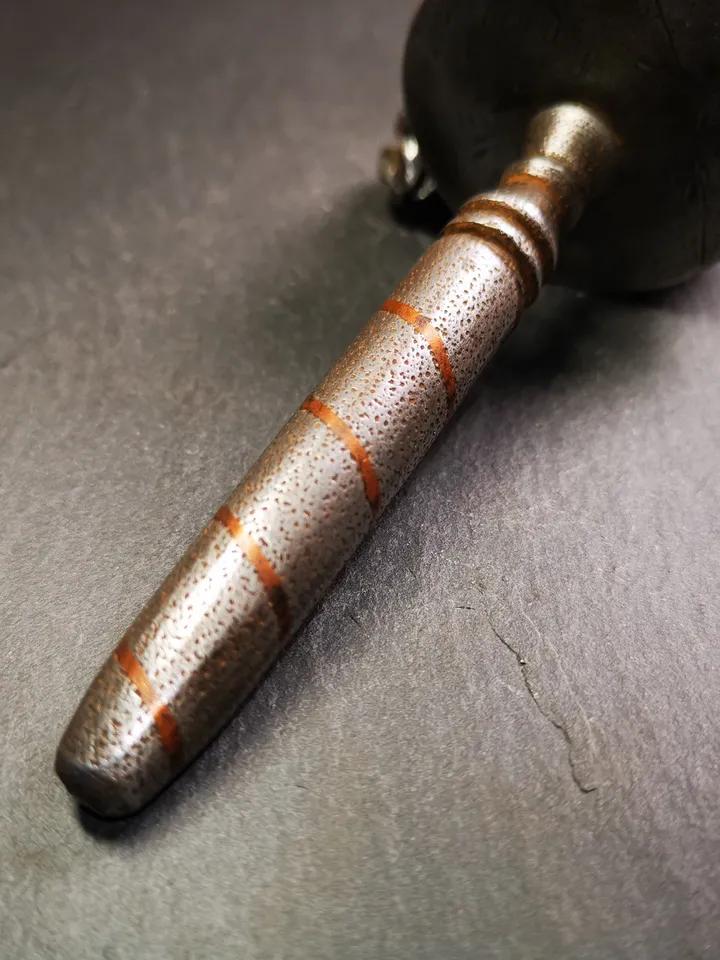 Gandhanra Handmade Tibetan Handheld Prayer Wheel,Mani Wheel,Large Size 13cm