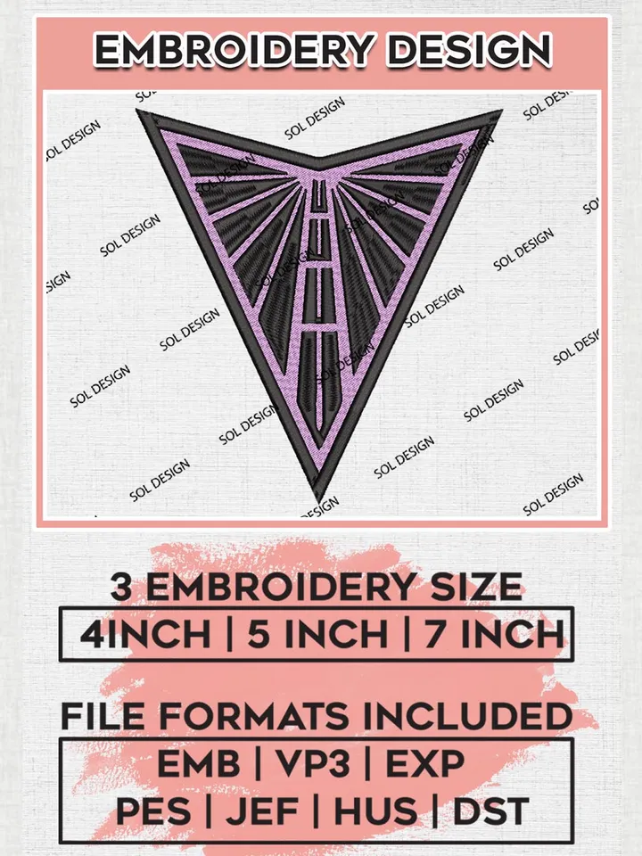 WNBA Golden State Valkyries Logo Embroidery Files, WNBA Golden State Team Embroidery Designs, Basketball Teams, 3 sizes, WNBA Machine embroidery designs, Digital Download