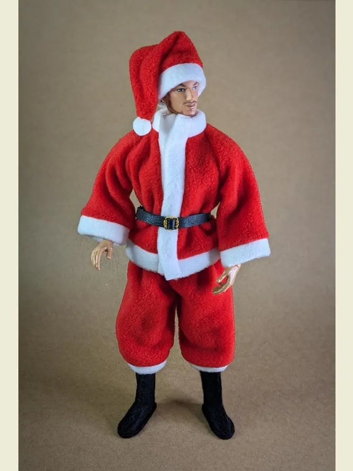 Cosplay Christmas Santa Claus costume for 13 inch Adonis fashion dolls