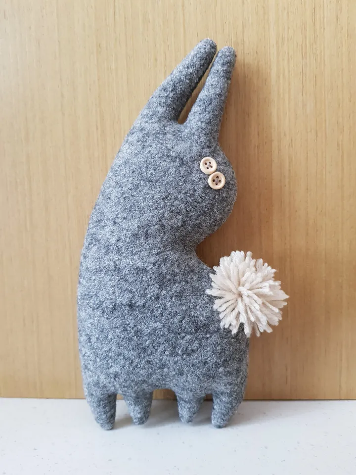 bunny sewing pattern pdf, rag doll tutorial in English, stuffed animal sewing diy