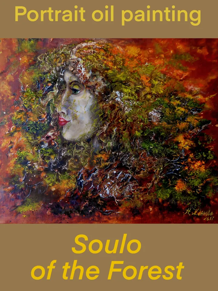 Portrait oil painting Soulo of the forest
