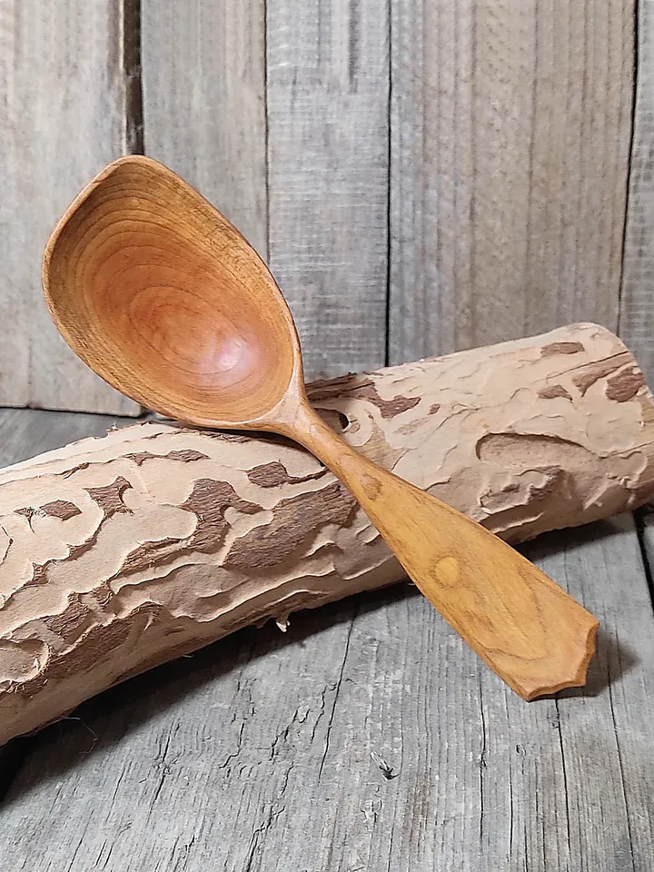 Wooden spoon template PDF, Printable wooden spoon pattern, Wooden spoon drawing template, Handmade spoon design