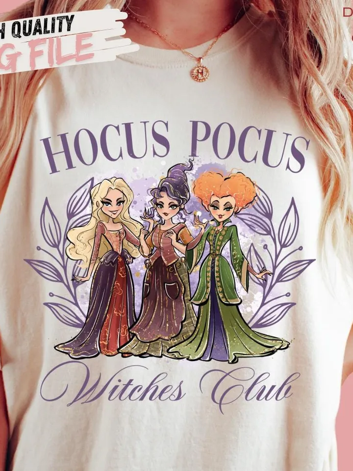 Retro Halloween Funny Movie Png, Halloween Design Png, Bad Witches Club Png, Retro Witches Movie Characters Png, Digital File